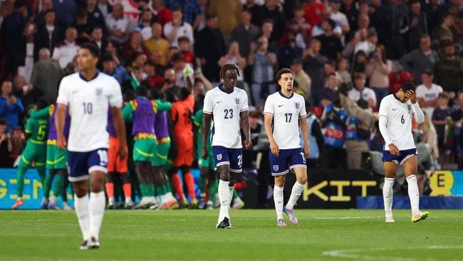 Kekalahan Perdana Tuchel, Inggris Dipermalukan Senegal 1-3 di Nottingham