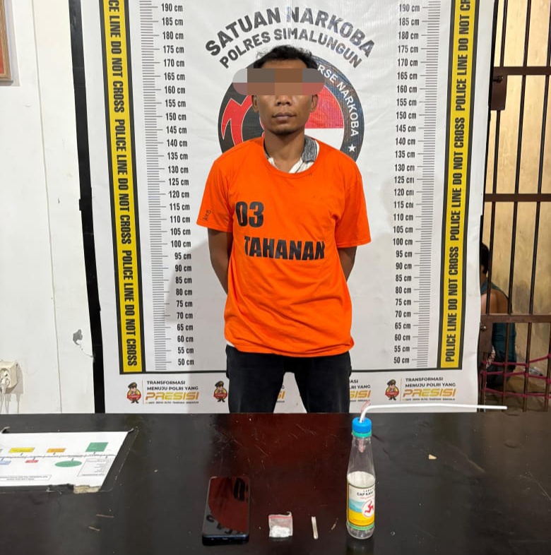 Pengguna Narkoba Ditangkap di Simalungun, Polisi Sita 1,82 Gr Sabu