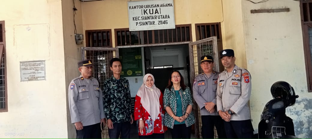 Penyuluhan KDRT, Sat Binmas Polres Pematangsiantar Sambangi KUA Siantar Utara