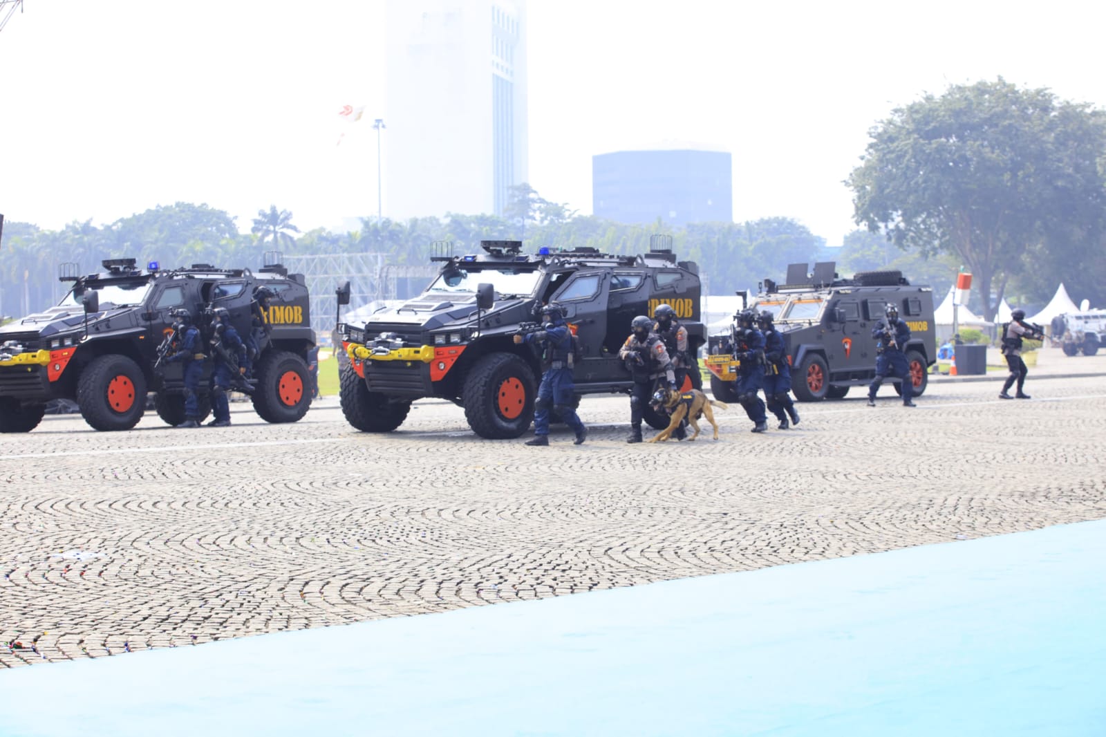Polri Gelar Perayaan Puncak Hari Bhayangkara ke-79 di Monas, Suguhkan Atraksi Udara hingga Aksi Taktis