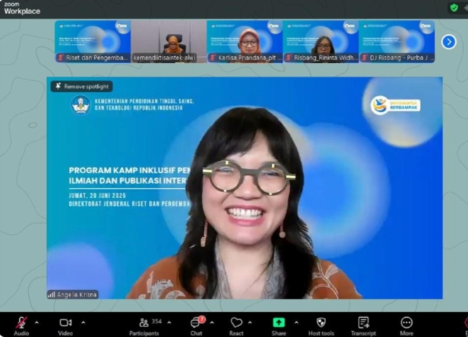 Penguatan Talenta Riset dan Inovasi di Wilayah Prioritas, Kamp Inklusif Pacu Publikasi Internasional