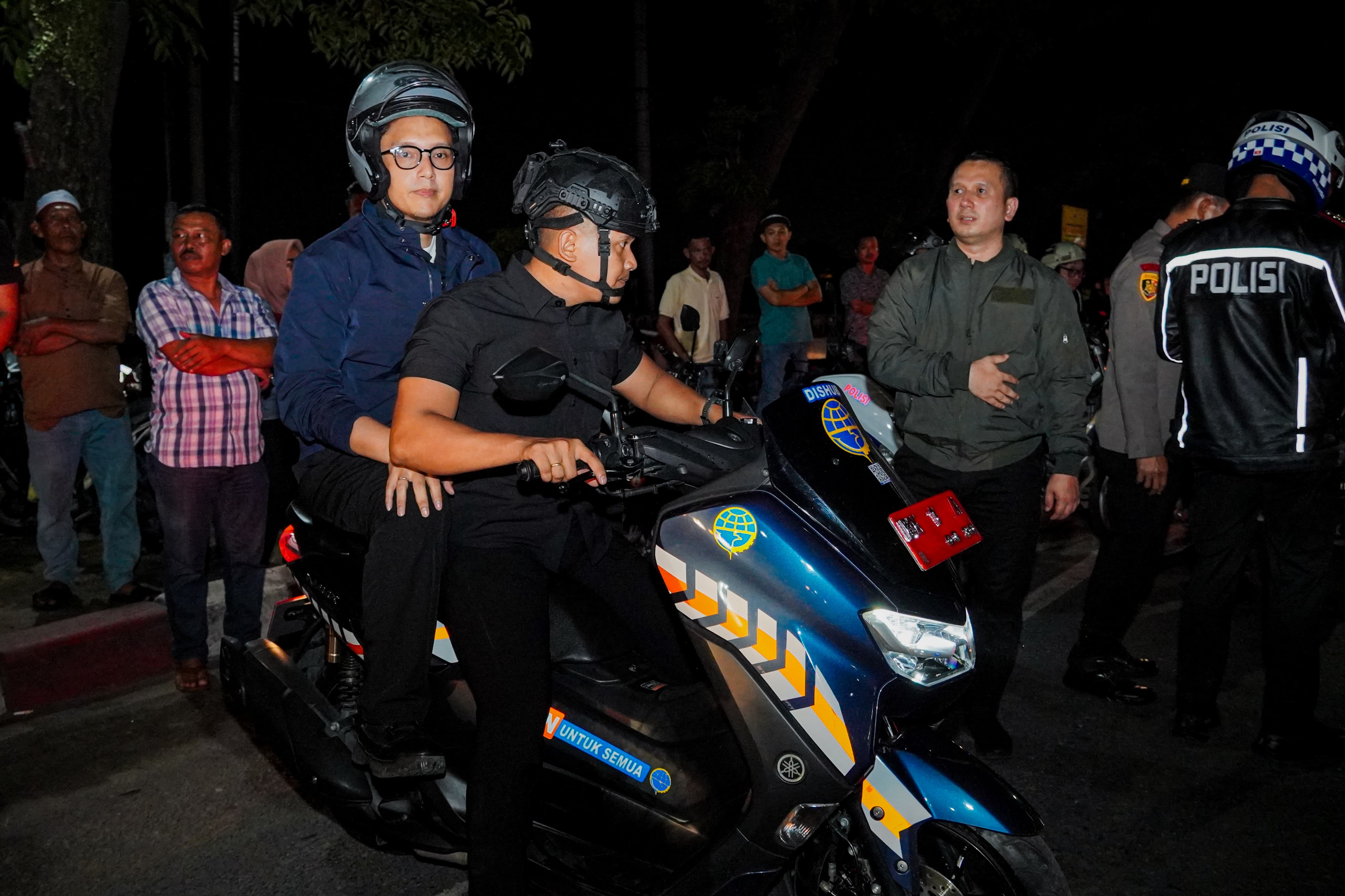 Rico Waas Dampingi Patroli Malam Polrestabes Medan, Pastikan Kota Medan Aman dan Kondusif