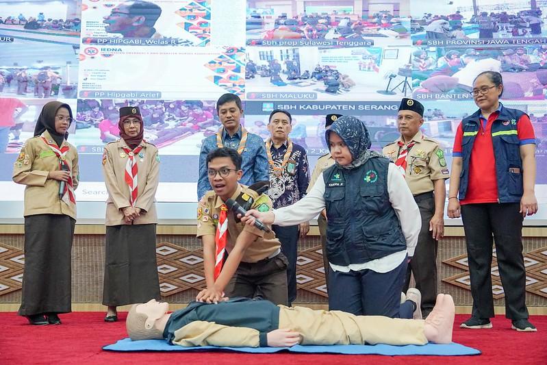 Saka Bakti Husada Gelar Orientasi Bantuan Hidup Dasar di HUT ke-40