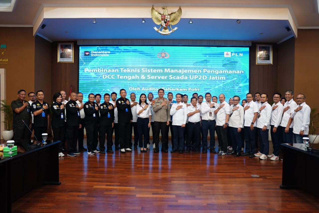 PLN UID Jatim Gandeng Baharkam Polri Perkuat Pengamanan Infrastruktur Listrik Nasional