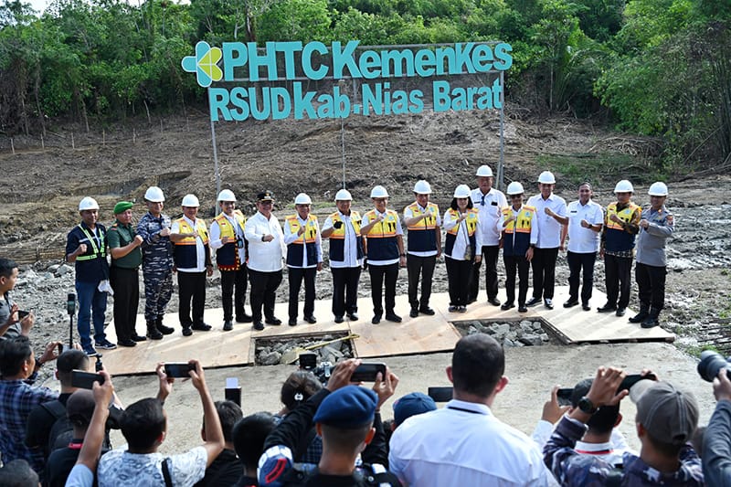 Wagub Sumut dan Menkes RI Resmikan Groundbreaking RSUD Pratama Nias Barat Tipe C