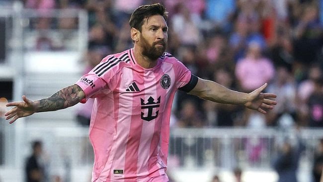 Messi Bawa Inter Miami Menang 2-1 atas Nashville, Catat Rekor Baru di MLS