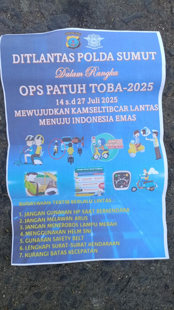 Polda Sumut Gelar Operasi Patuh Toba 2025, 1.752 Kegiatan Edukasi Digelar di Hari Pertama