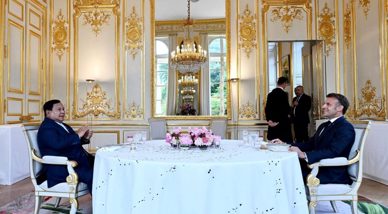 Diplomasi Hangat: Jamuan Santap Malam Presiden Prabowo dan Presiden Macron di Istana Elysee