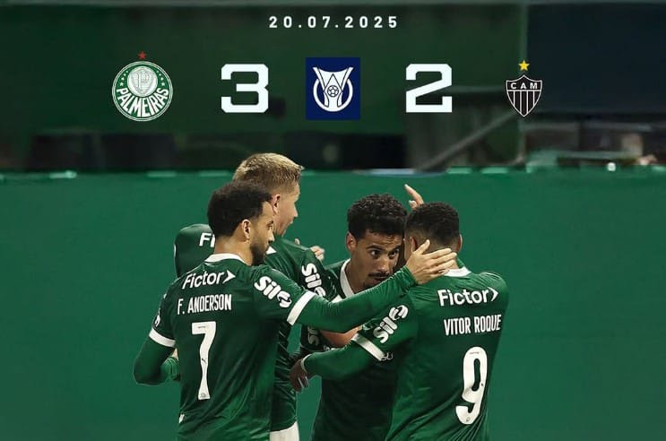 Palmeiras Taklukkan Atletico Mineiro 3-2 dalam Laga Sengit Serie A Brasil