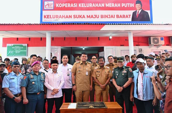 Gubsu Bobby Resmikan Koperasi Kelurahan Merah Putih di Binjai: Perputaran Ekonomi Pabrik Tahu-Tempe Capai Rp2,5 M per Hari