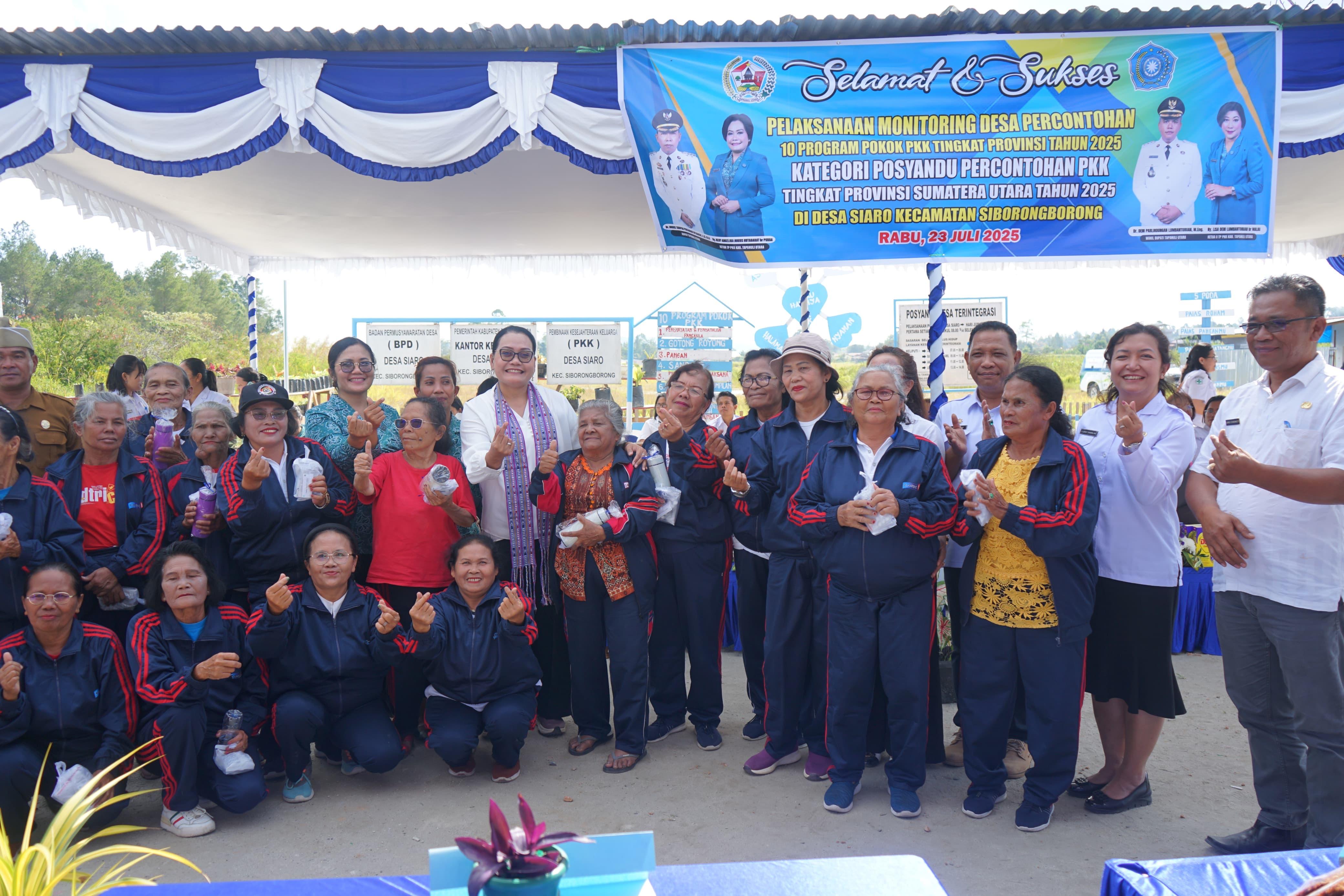 Ketua TP PKK Taput: Awali Aktivitas dengan Doa, Para Kader Jadi Penopang Suami dalam Membangun Desa