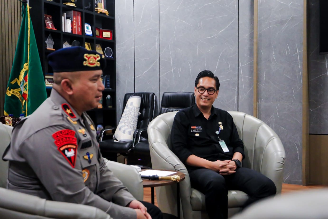 Danpas Brimob I Kunjungi Wali Kota Medan, Siap Bantu Atasi Tawuran di Medan Belawan