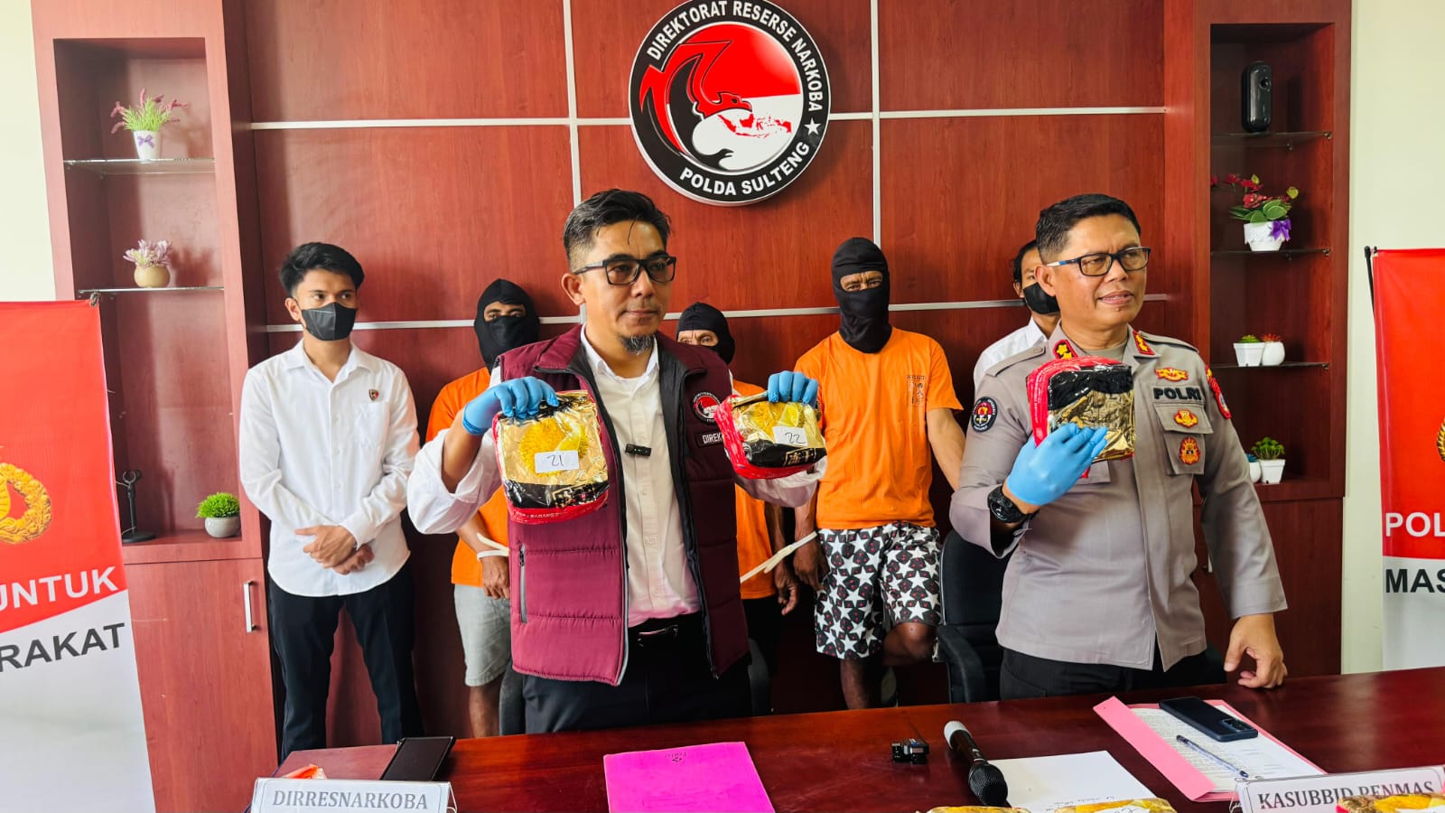 Polda Sulteng Gagalkan Penyelundupan 30 Kg Sabu di Tolitoli, Tiga Tersangka Ditangkap