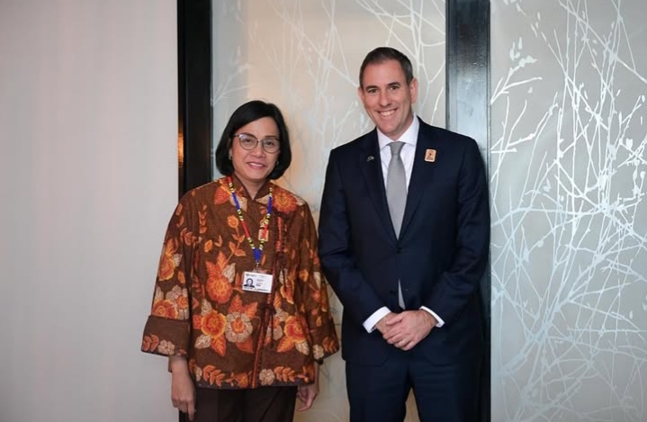 Pertemuan Menkeu RI dan Australian Treasurer di G20 Afrika Selatan, Fokus Penguatan Ekonomi Bilateral