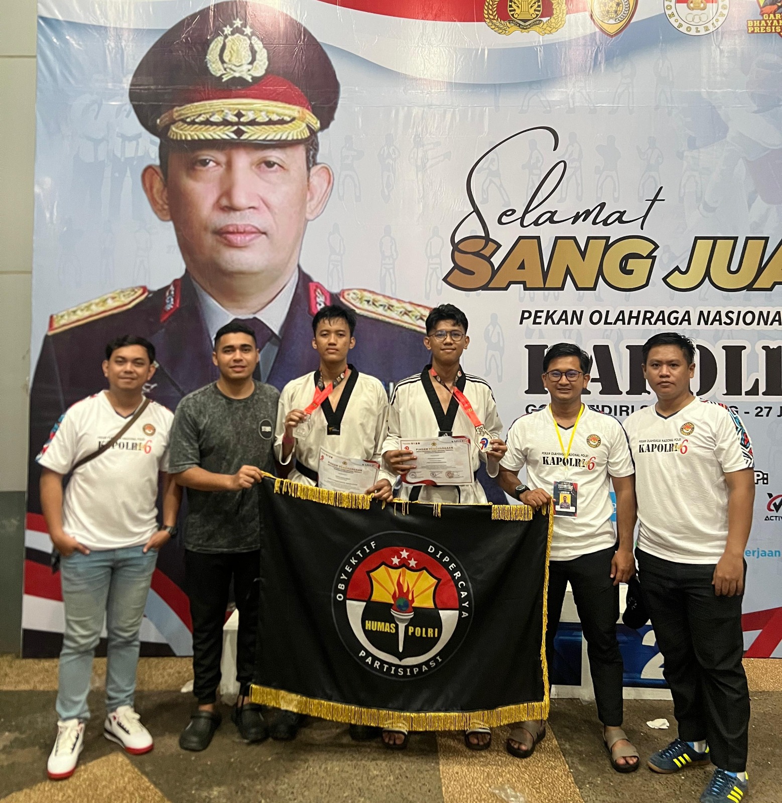 Divisi Humas Polri Raih Runner Up di Kejuaraan Taekwondo Kapolri Cup