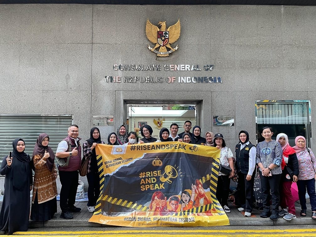 Polri Sosialisasikan Perlindungan Perempuan dan Anak kepada PMI di Hong Kong