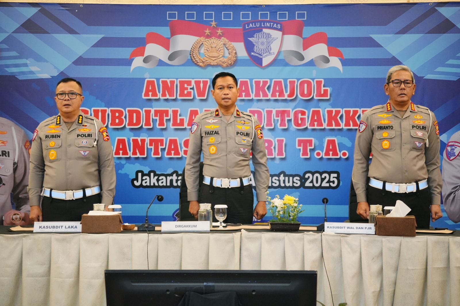 Korlantas Polri Gelar Anev Lakajol, Tekan Angka Kecelakaan Lalu Lintas Menonjol