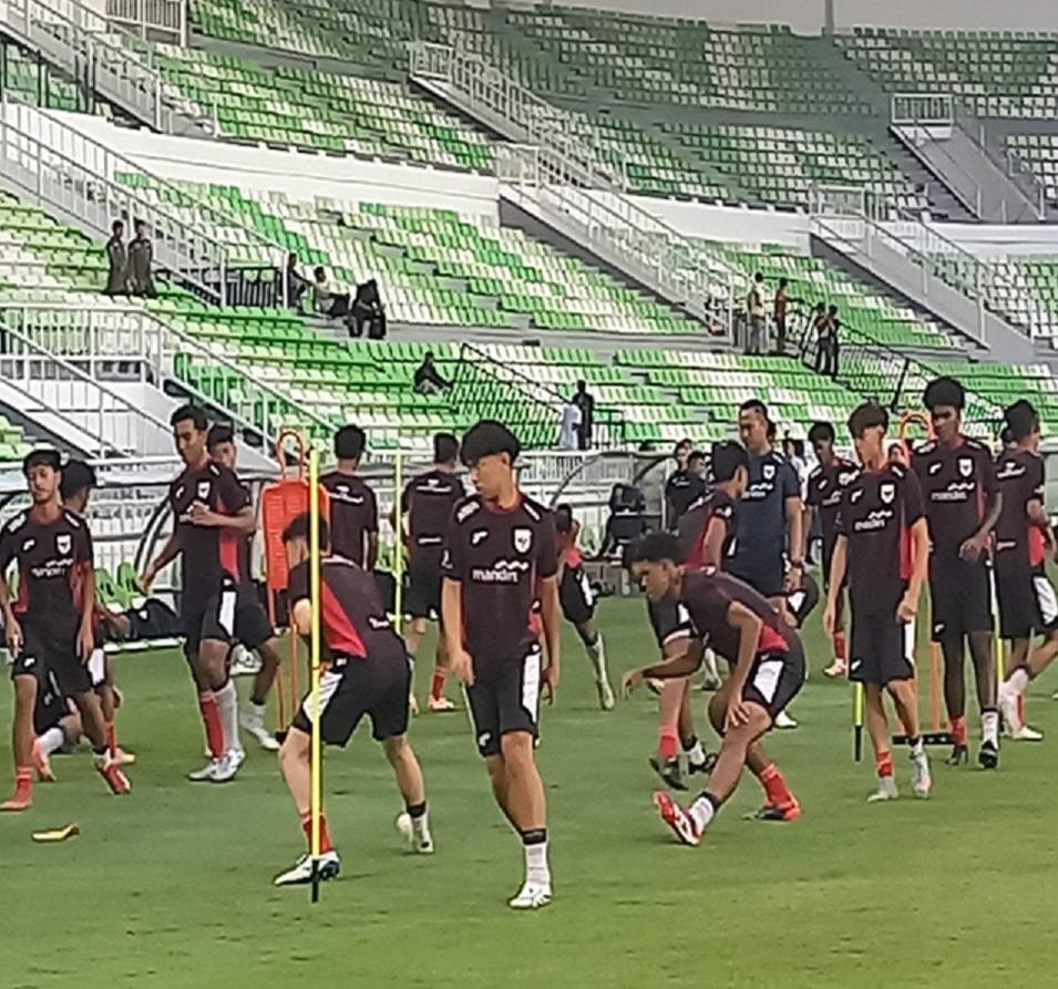 Garuda Muda Jajal Stadion Utama Sumut Jelang Piala Kemerdekaan 2025