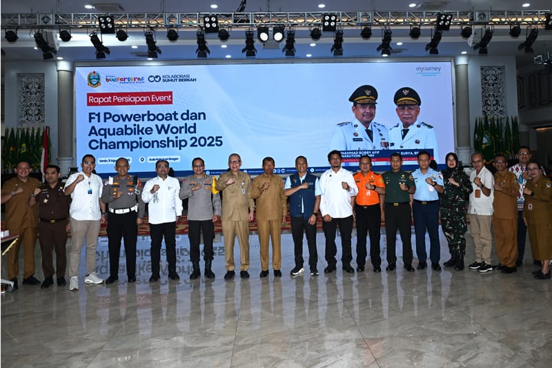 Pemprov Sumut Pastikan Kesiapan Aquabike dan F1 Powerboat 2025 di Danau Toba