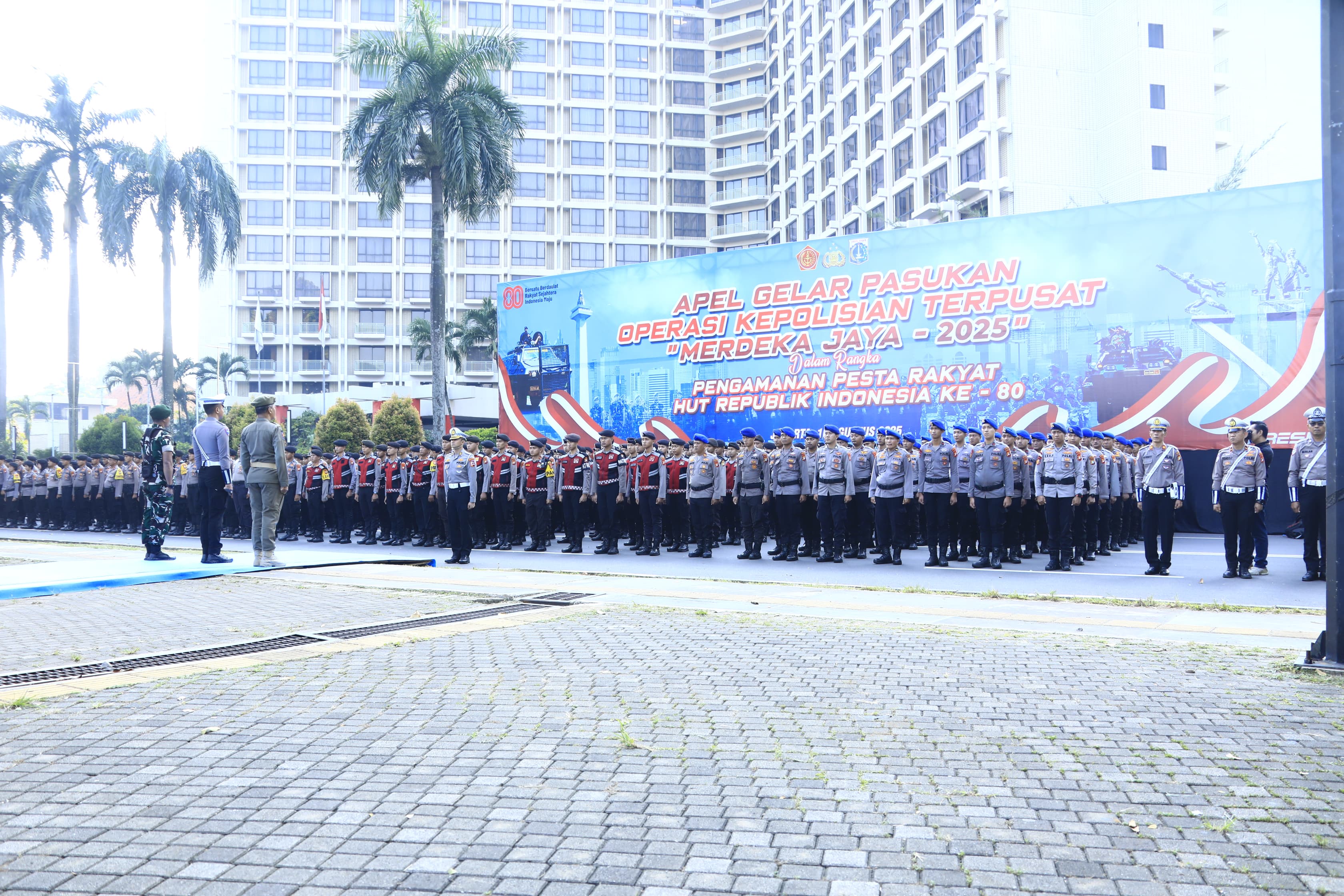 Pengamanan HUT ke-80 RI, 9.035 Personel Dilibatkan