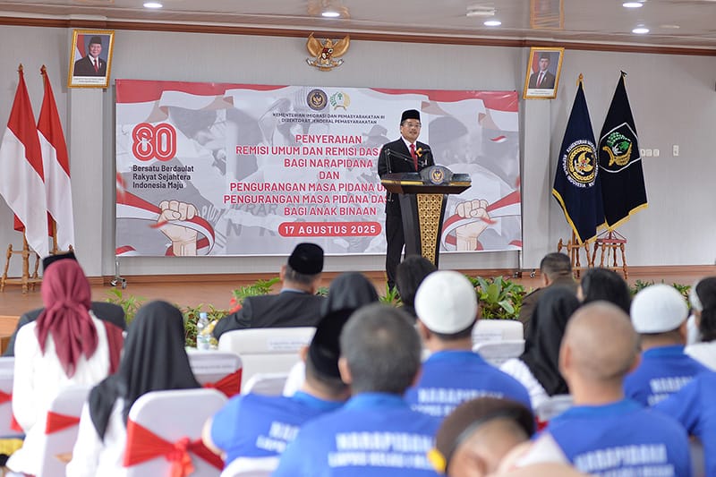 20.145 Narapidana di Sumut Terima Remisi HUT ke-80 RI