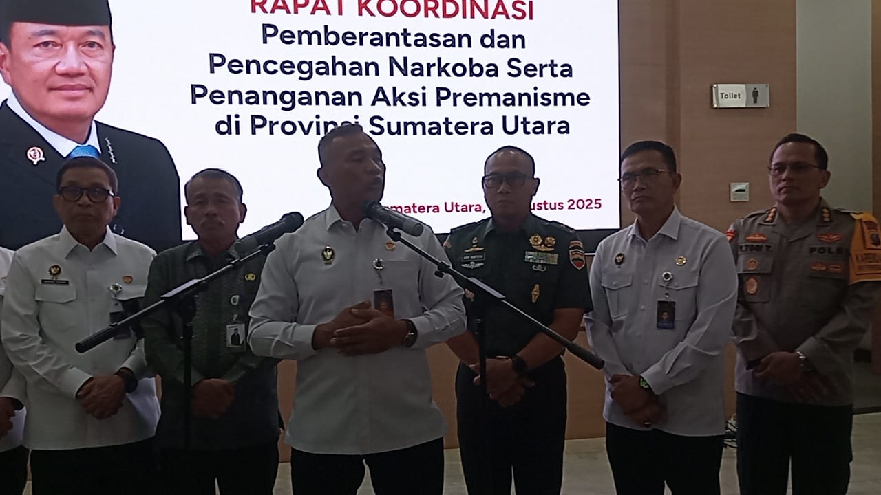 Pemakai Narkoba di Sumut Tembus 1,5 Juta Jiwa, Menko Polhukam Tegaskan Tidak Ada Kompromi