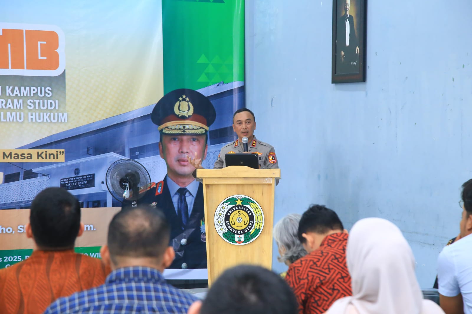 Kuliah Umum di FH USU, Kadivhumas Polri Tekankan Pentingnya Cinta Tanah Air