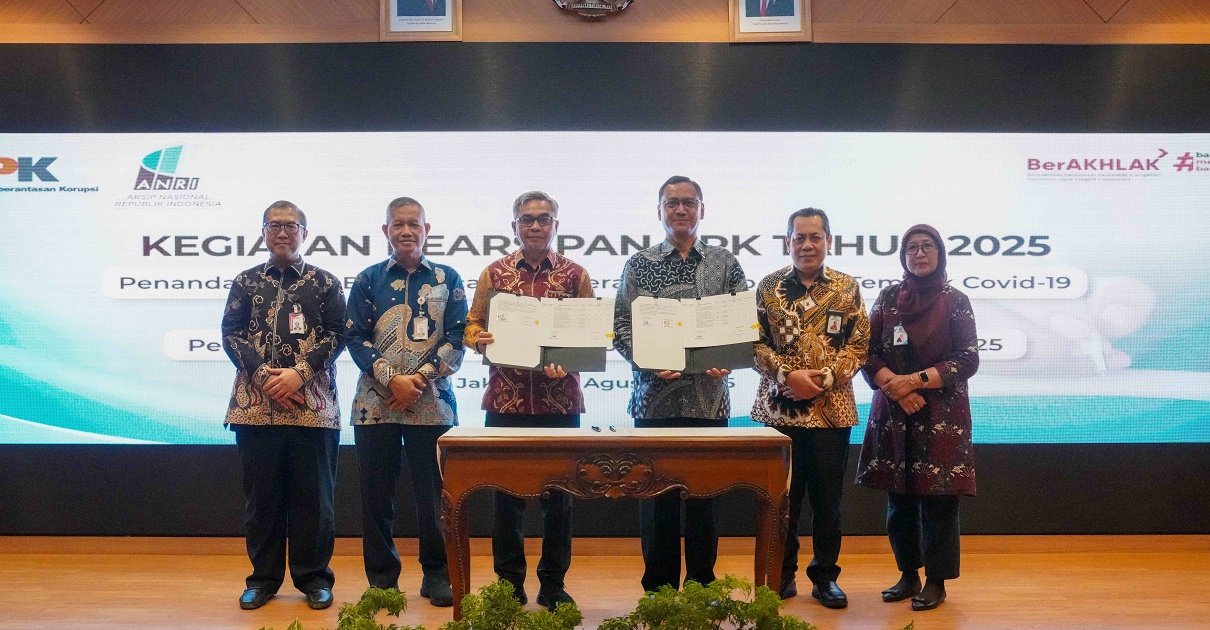 KPK Serahkan Arsip Statis Covid-19 ke ANRI, Wujudkan Transparansi dan Akuntabilitas