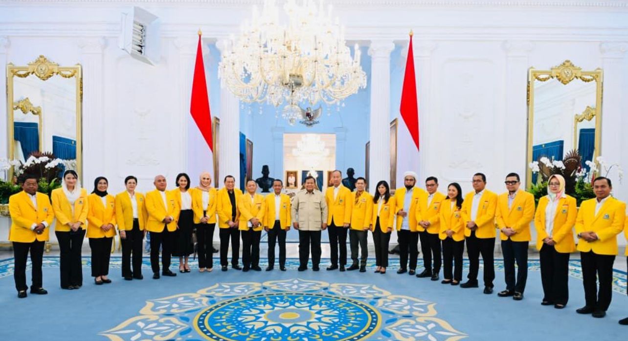 Presiden Prabowo Menerima Kunjungan Pengurus DPP Golkar di Istana Merdeka