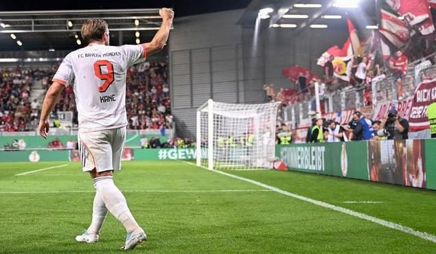 Harry Kane Cetak Gol Larut, Bayern Munchen Menang 3-2 atas Wehen Wiesbaden di DFB Pokal