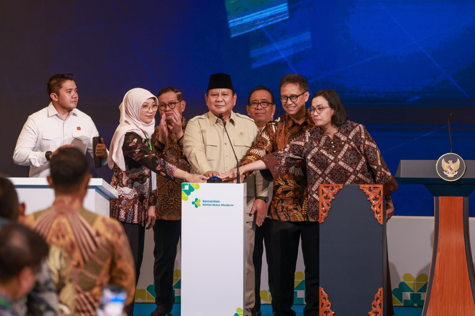 Gedung Layanan Terpadu dan Institut Neurosains RS PON Mahar Mardjono Resmi Dibuka Presiden Prabowo