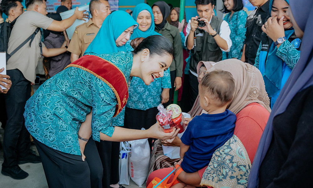 Ketua TP PKK Sumut Tinjau Dua Posyandu di Langkat untuk Capai Target Zero Dose