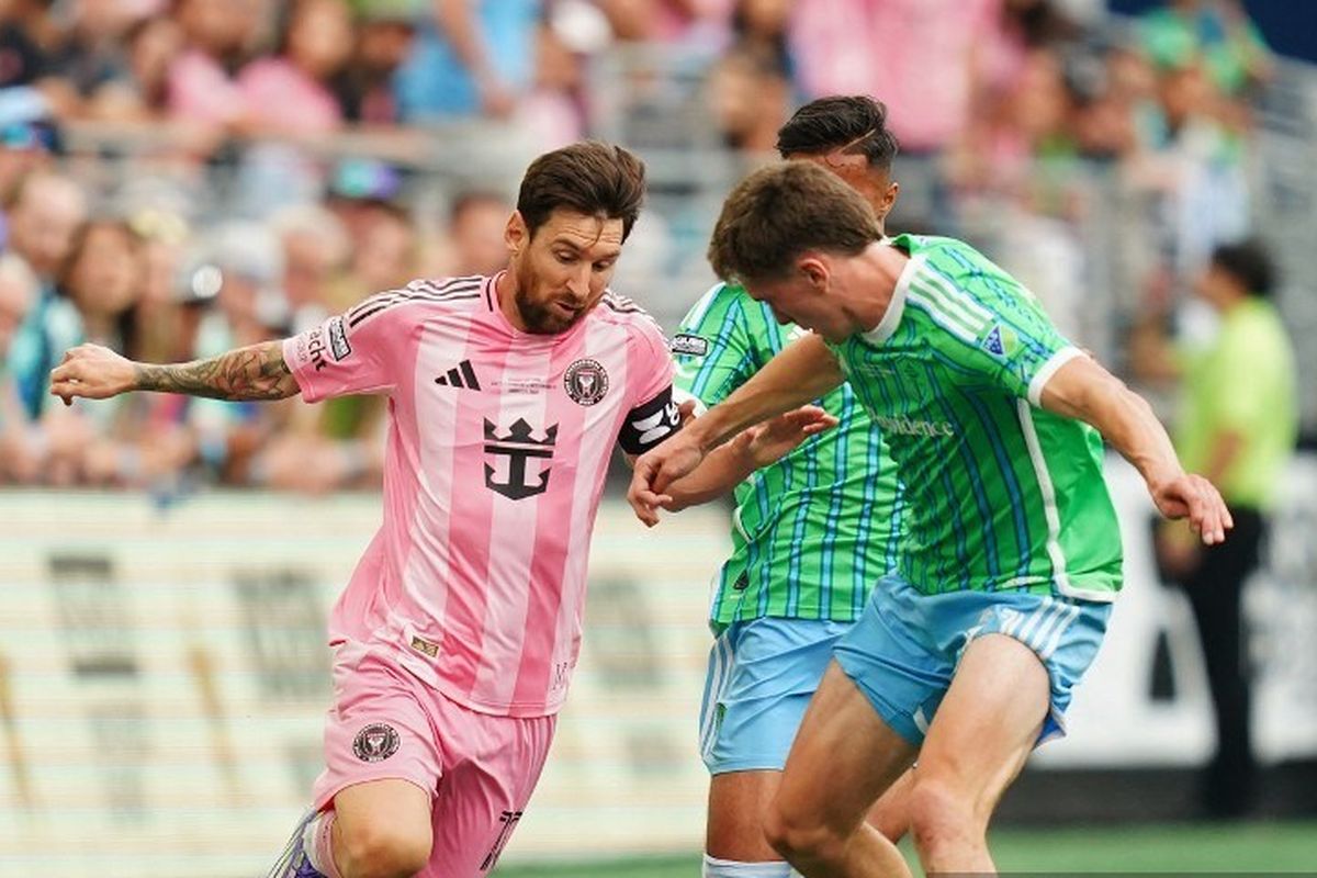 Messi Tak Berdaya, Inter Miami Dikalahkan Seattle Sounders 3-0 di Final