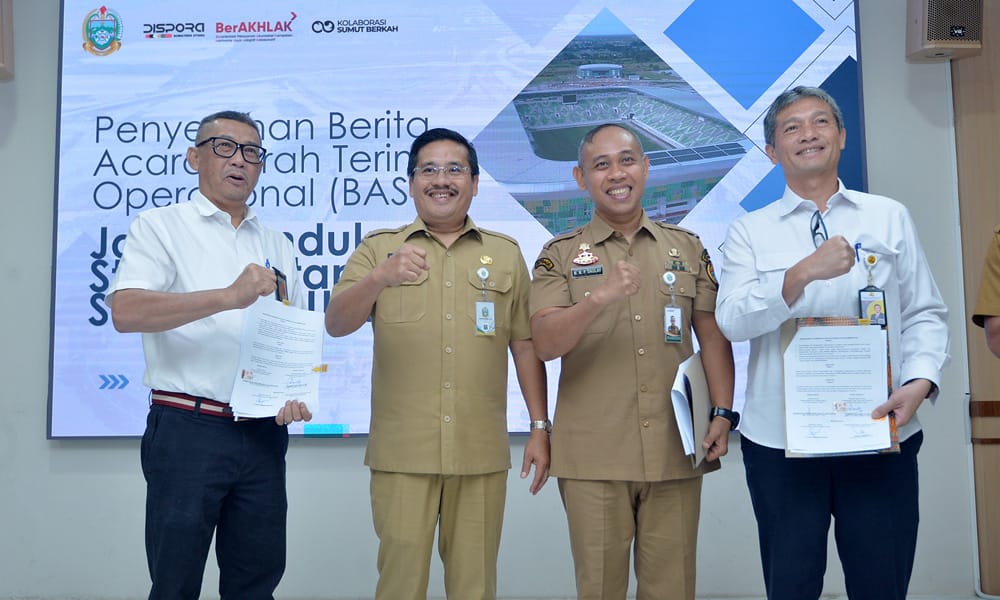 Pemprov Sumut Terima Operasional Jalan Pendukung Stadion Utama dari BBPJN
