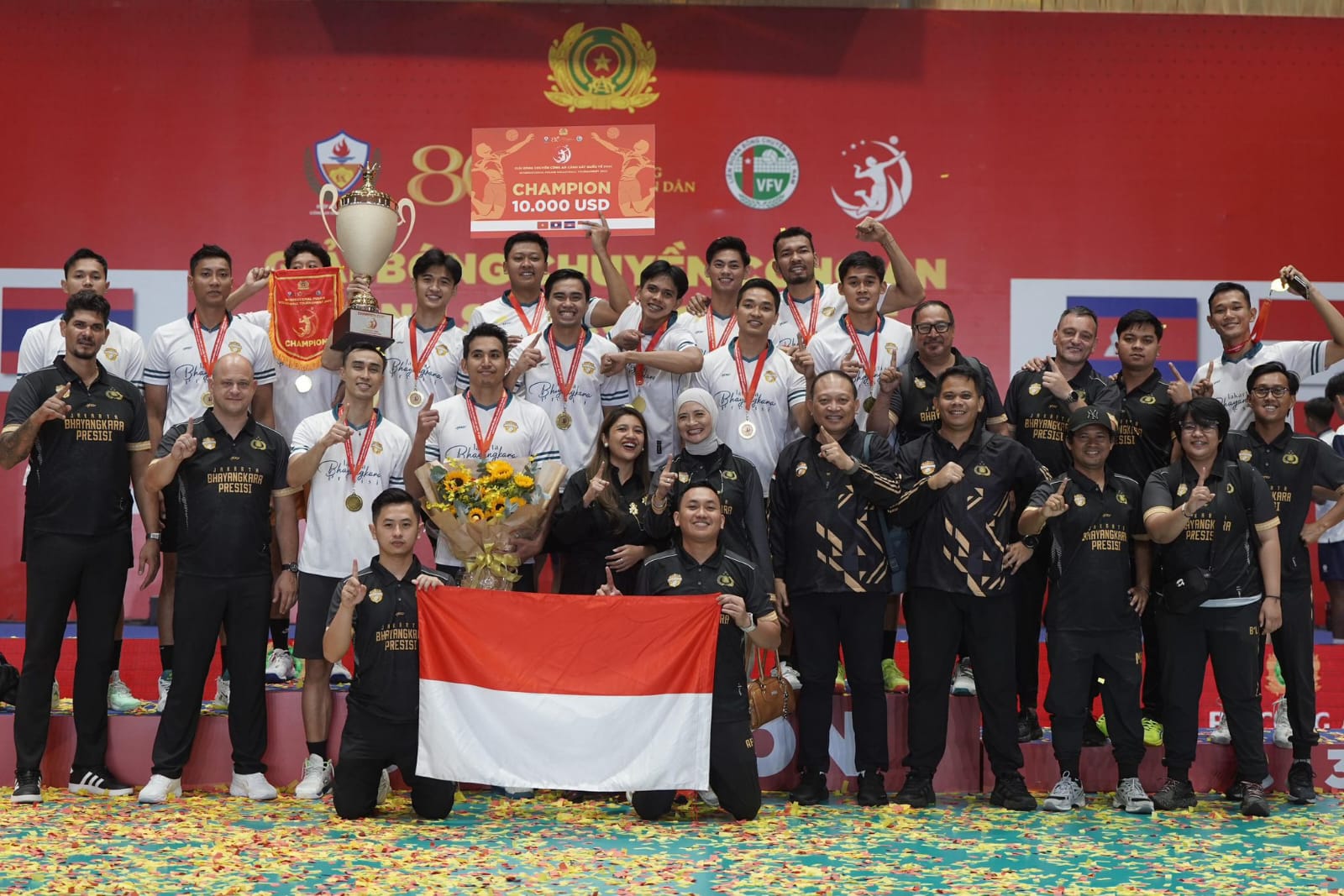 Jakarta Bhayangkara Presisi Sabet Gelar Juara Turnamen Voli Polisi Internasional 2025 di Vietnam