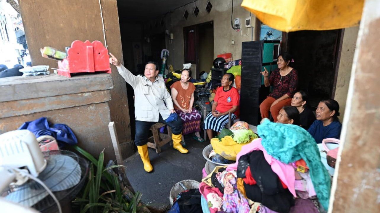 Presiden Prabowo Kunjungi Lokasi Banjir di Bali, Tegaskan Penanganan Bencana Sesuai Instruksi