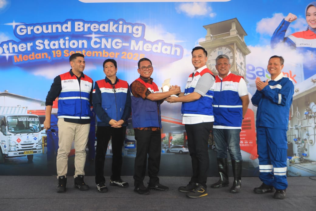 Zakiyuddin Harahap Lakukan Groundbreaking Mother Station CNG Pertama di Medan