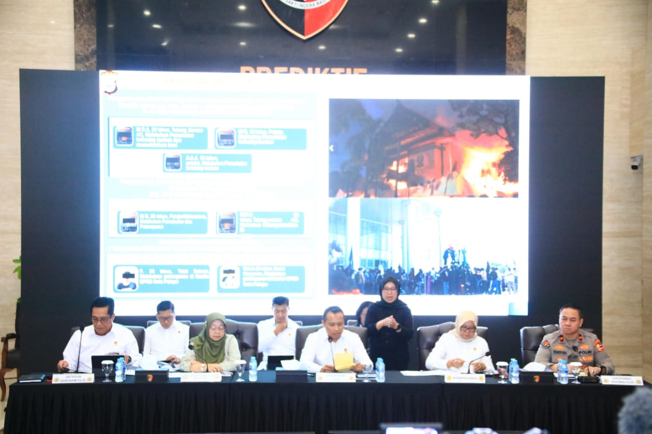 Polri: 959 Tersangka Ditangkap Pasca Kerusuhan Akhir Agustus, 295 Anak Terlibat