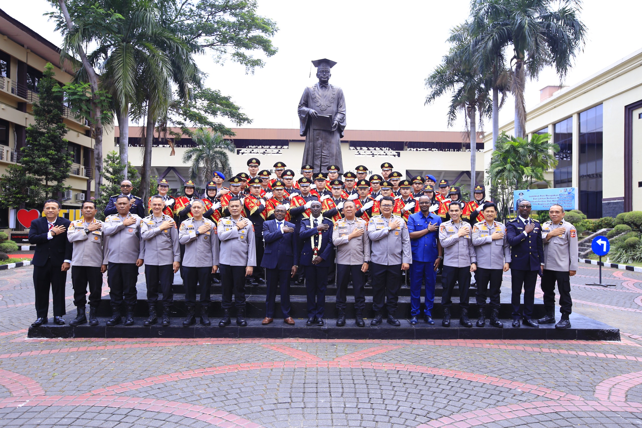 STIK Lemdiklat Polri Perkuat Sinergi Riset dan Pendidikan dengan Rwanda National Police