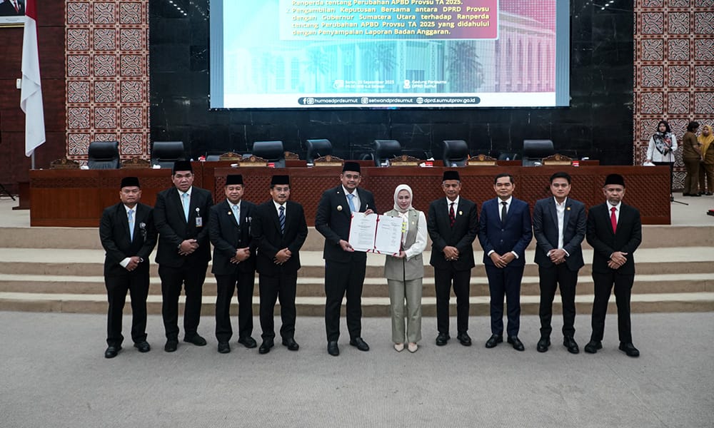 Ranperda P-APBD Sumut 2025 Resmi Disetujui DPRD