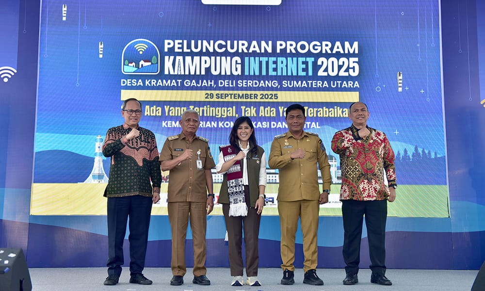 Ribuan Kampung Internet Diresmikan Menteri Komdigi, Wagub Tegaskan Selaras Program PHTC Sumut