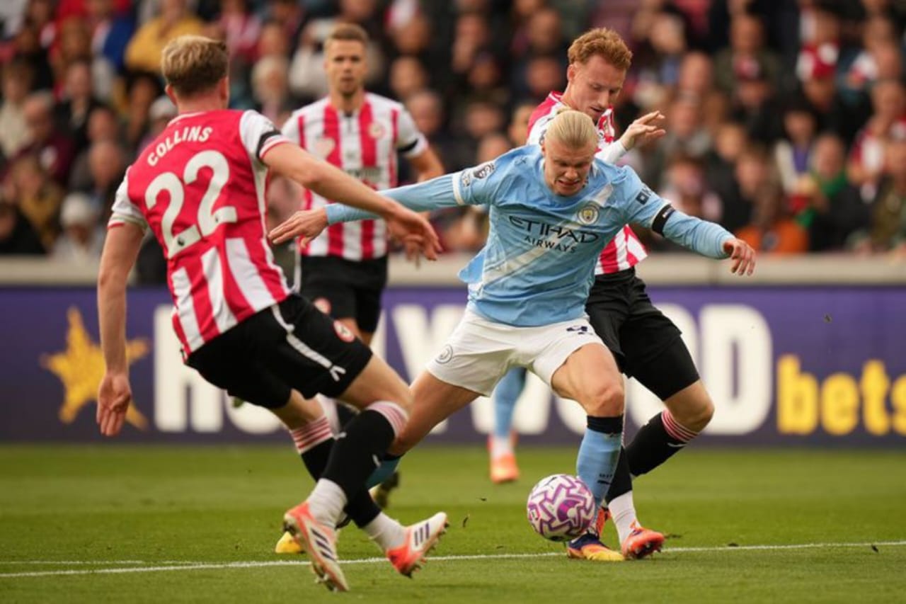 Haaland Antar Manchester City Raih Kemenangan Tipis atas Brentford