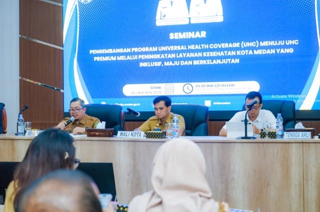 Menuju UHC Premium, Pemko Medan Tingkatkan Pelayanan Kesehatan Lewat Seminar Pengembangan Program UHC