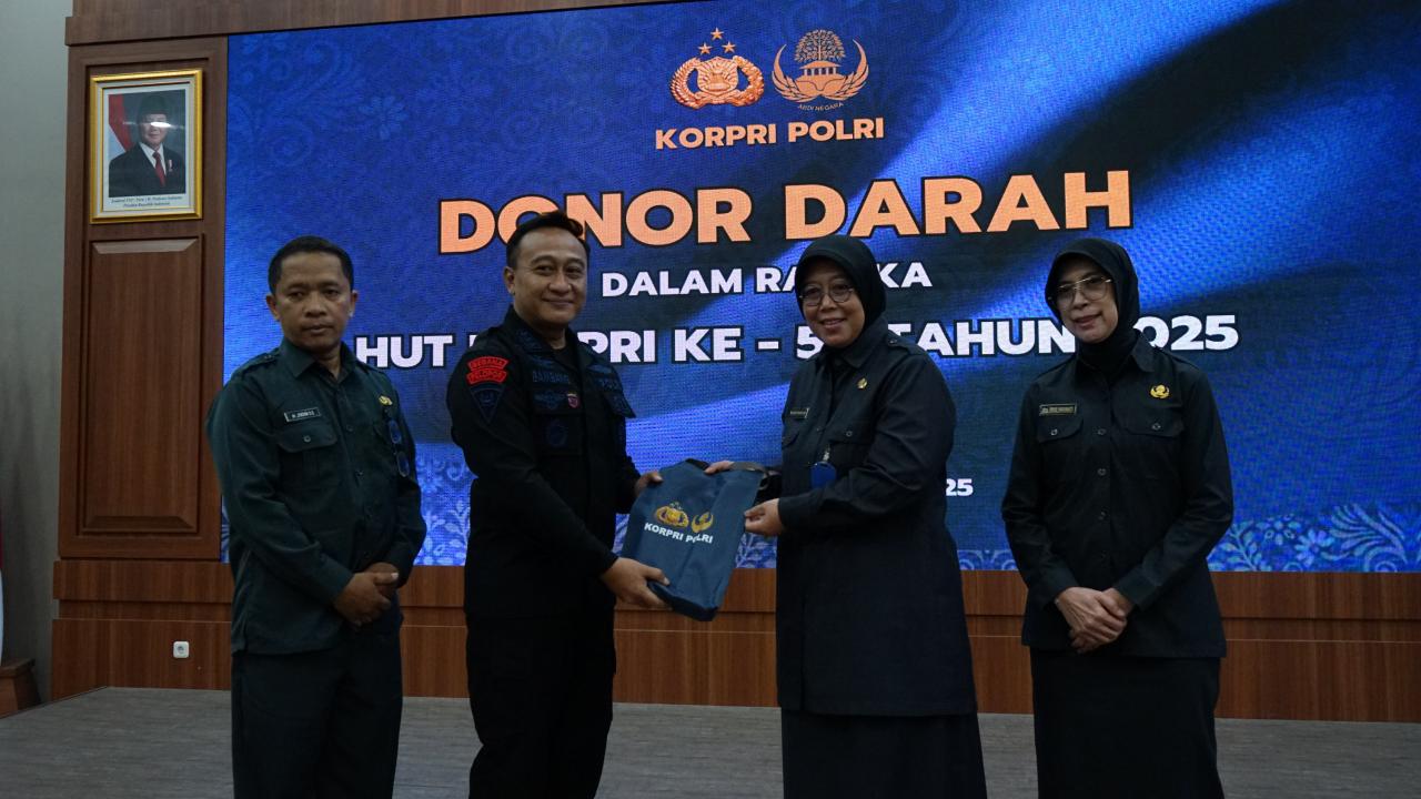 Peringatan HUT ke-54 KORPRI Polri di Depok Diwarnai Aksi Donor Darah