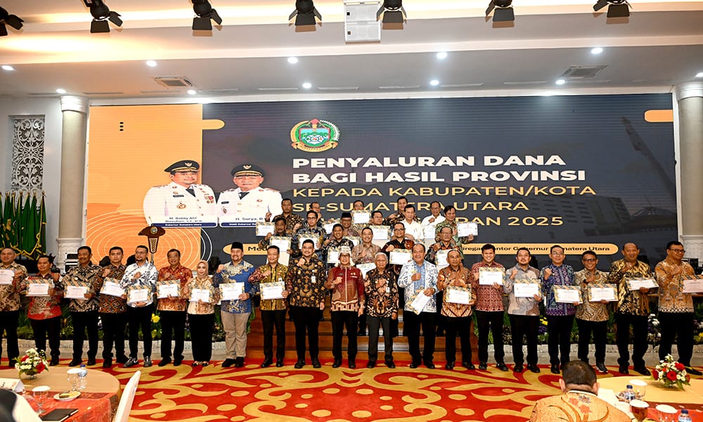 DBH Rp601 M Kembali Didistribusikan ke Kabupaten/Kota, Bobby Nasution Maksimalkan Kesejahteraan Rakyat
