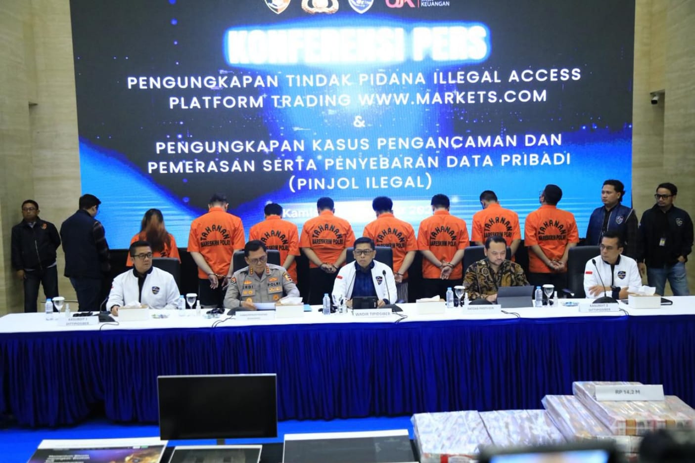 Bareskrim Polri Bongkar Jaringan Pinjol Ilegal, 7 Tersangka Ditangkap dan Rp14,28 M Disita