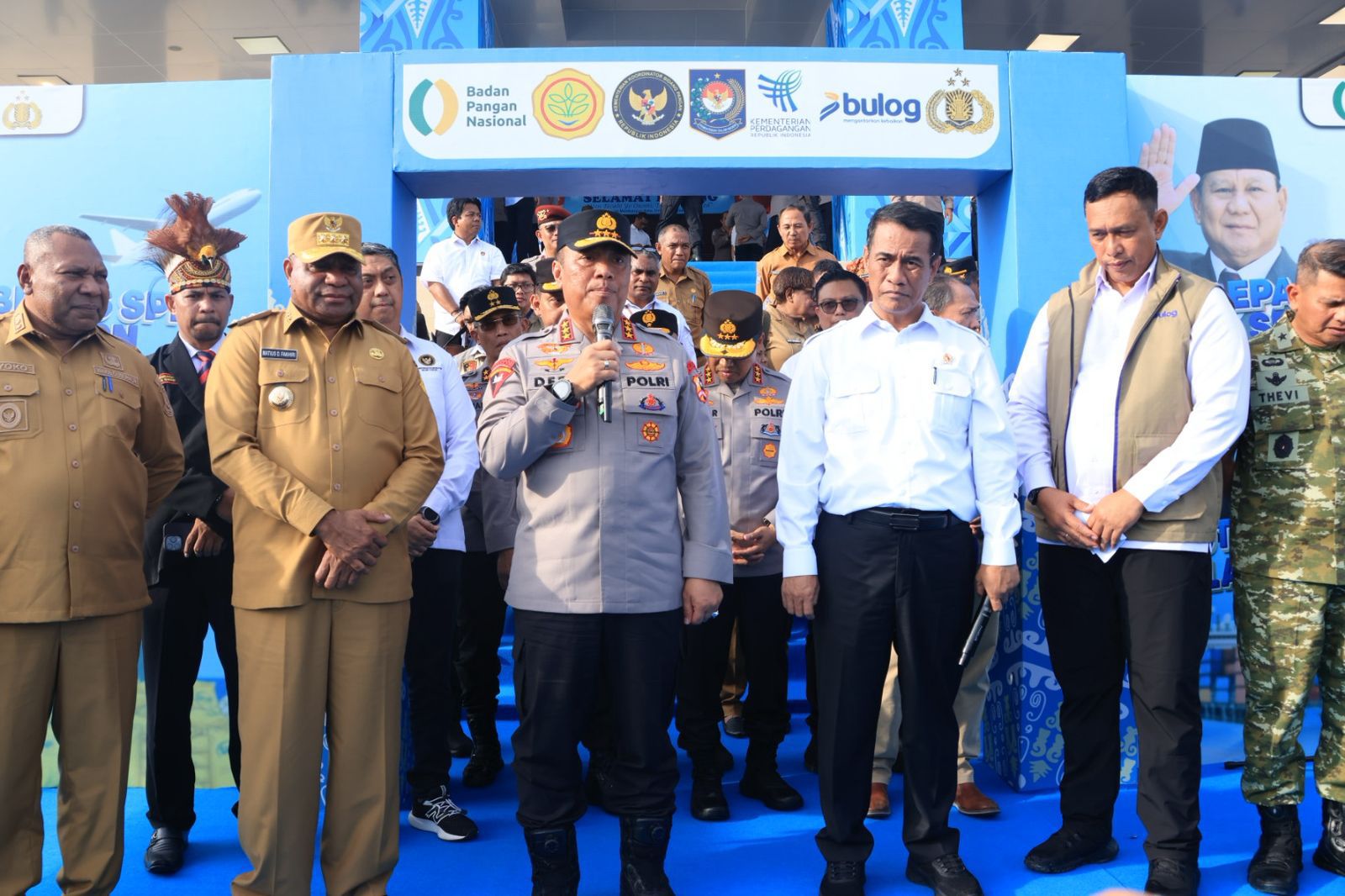 852 Ton Beras SPHP Didistribusikan Polda Papua ke Enam Provinsi, Wakapolri Pastikan Ketersediaan Aman Menyambut Nataru