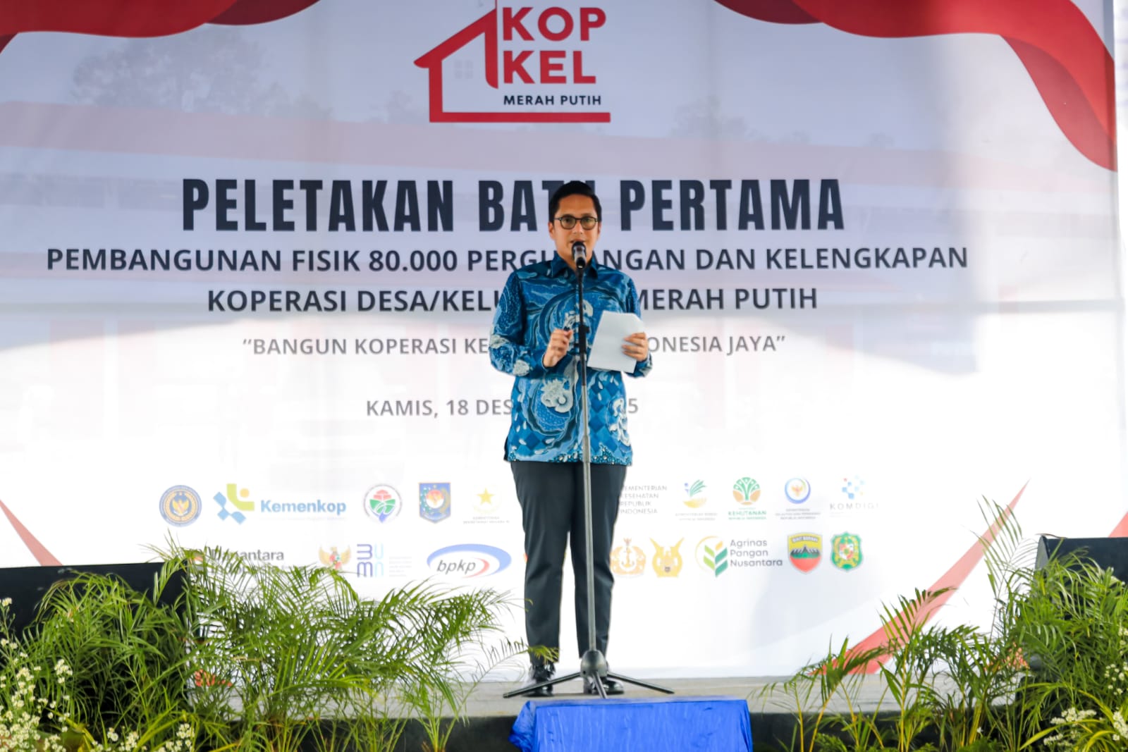 Groundbreaking Koperasi Kelurahan Merah Putih, Rico Waas Buka Babak Baru Ekonomi Kerakyatan