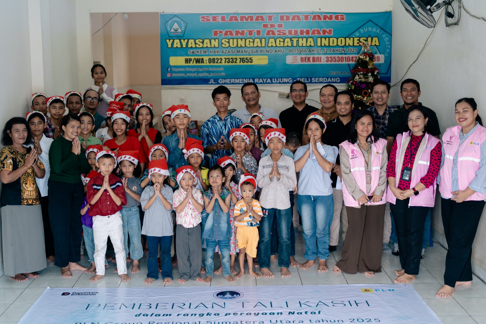 Perokris PLN UIP SBU Berbagi Tali Kasih Sambut Natal 2025 di Panti Asuhan Agatha Helvetia