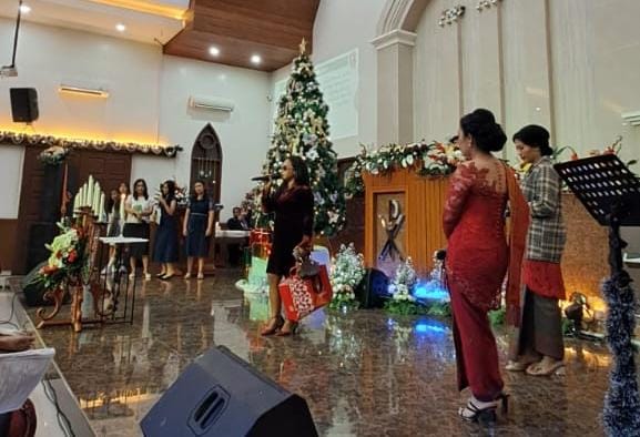Fragment Natal Warnai Ibadah GBKP Setia Budi